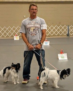 Amber Boatwright with her dogs